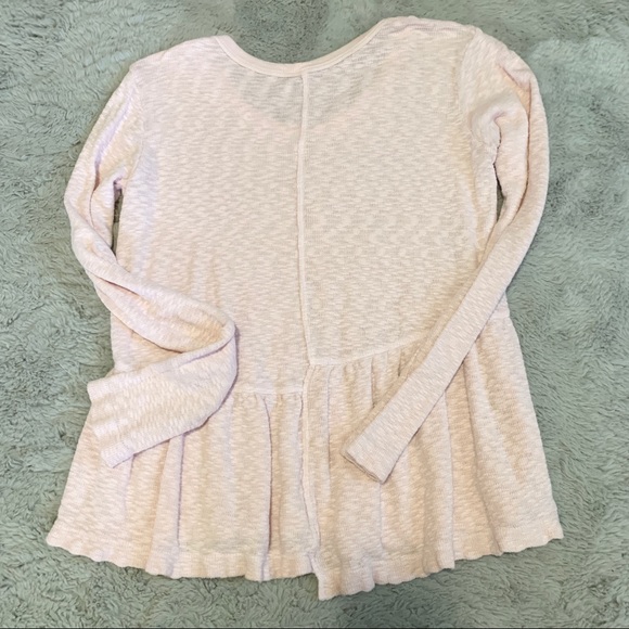 Anthropologie | Asymmetrical Dusty Pink Long Sleeve - Picture 4 of 4